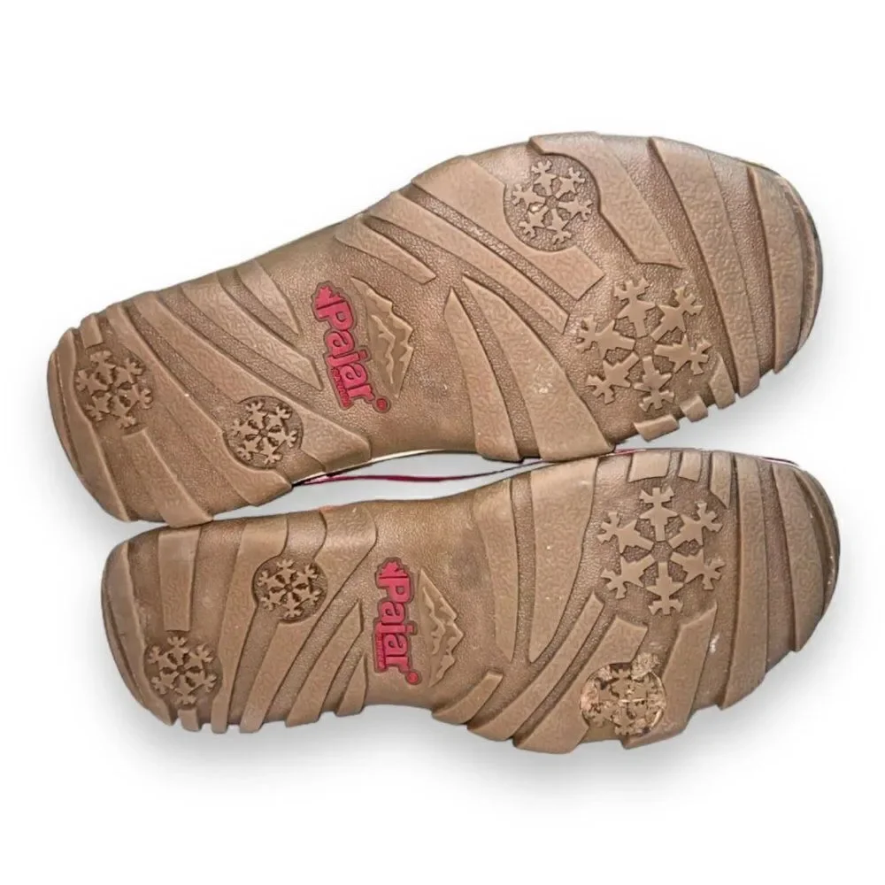 Pajar Alina Round Toe Waterproof Winter Boots White Leather‎ Women's 6.5
